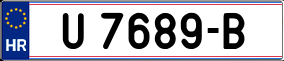Trailer License Plate